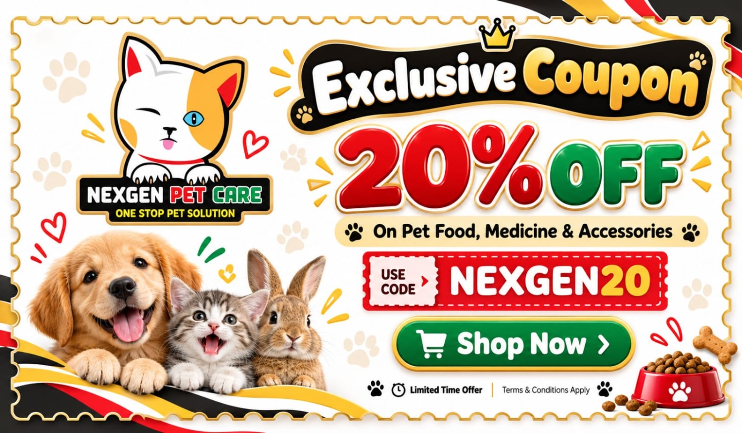 NEXGEN PET CARE promo
